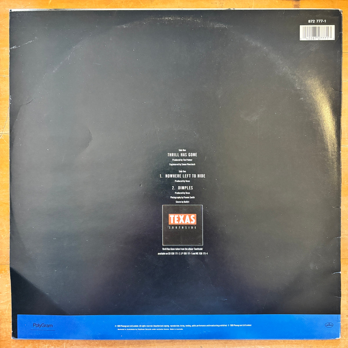 Texas - Thrill Has Gone (12" single)
