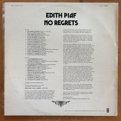 Edith Piaf - No Regrets