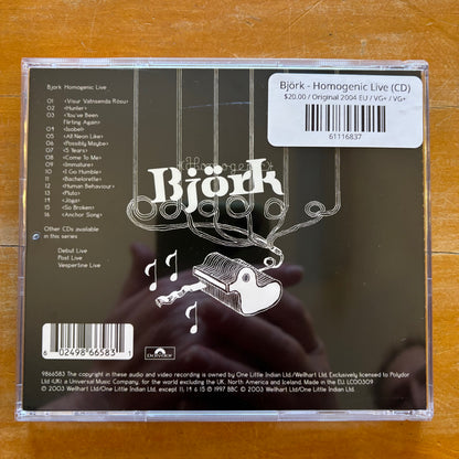 Björk - Homogenic Live (CD)
