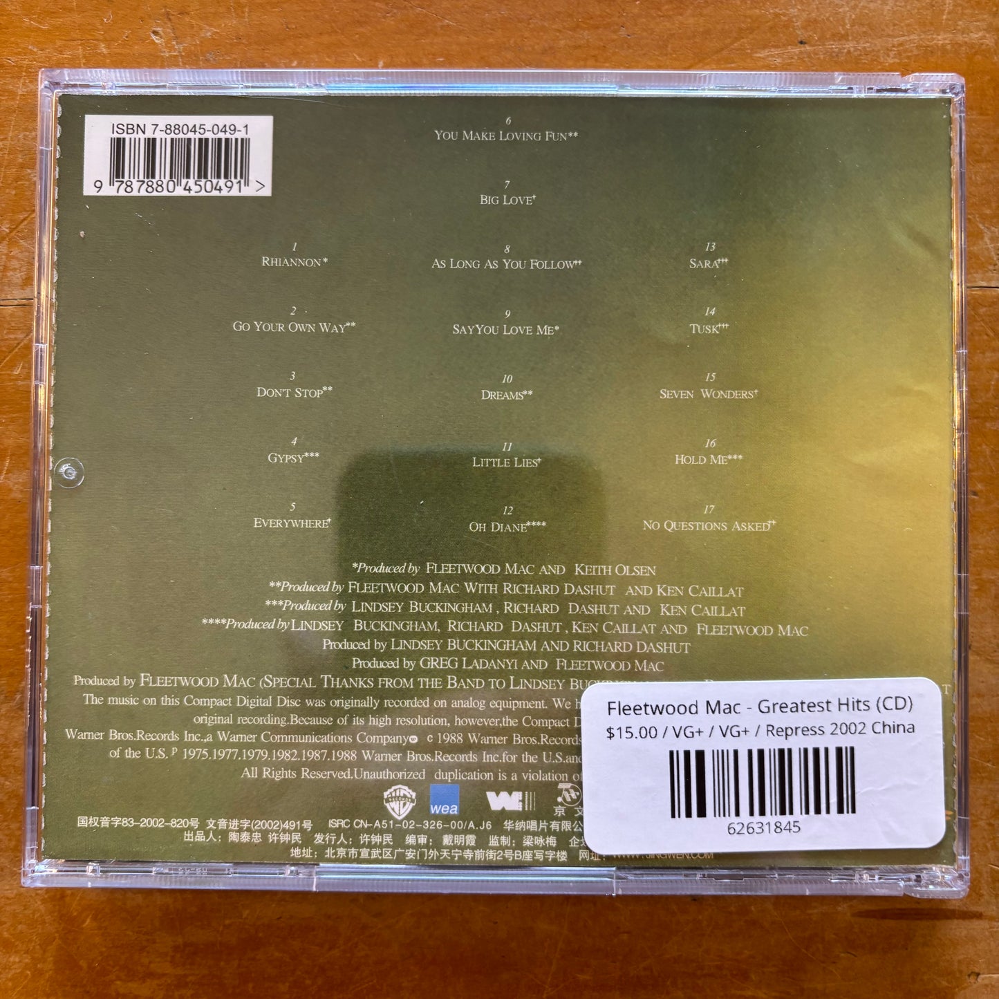 Fleetwood Mac - Greatest Hits (CD)