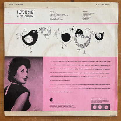 Alma Cogan - I Love To Sing