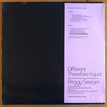 Peggy Seeger - Different Therefore Equal