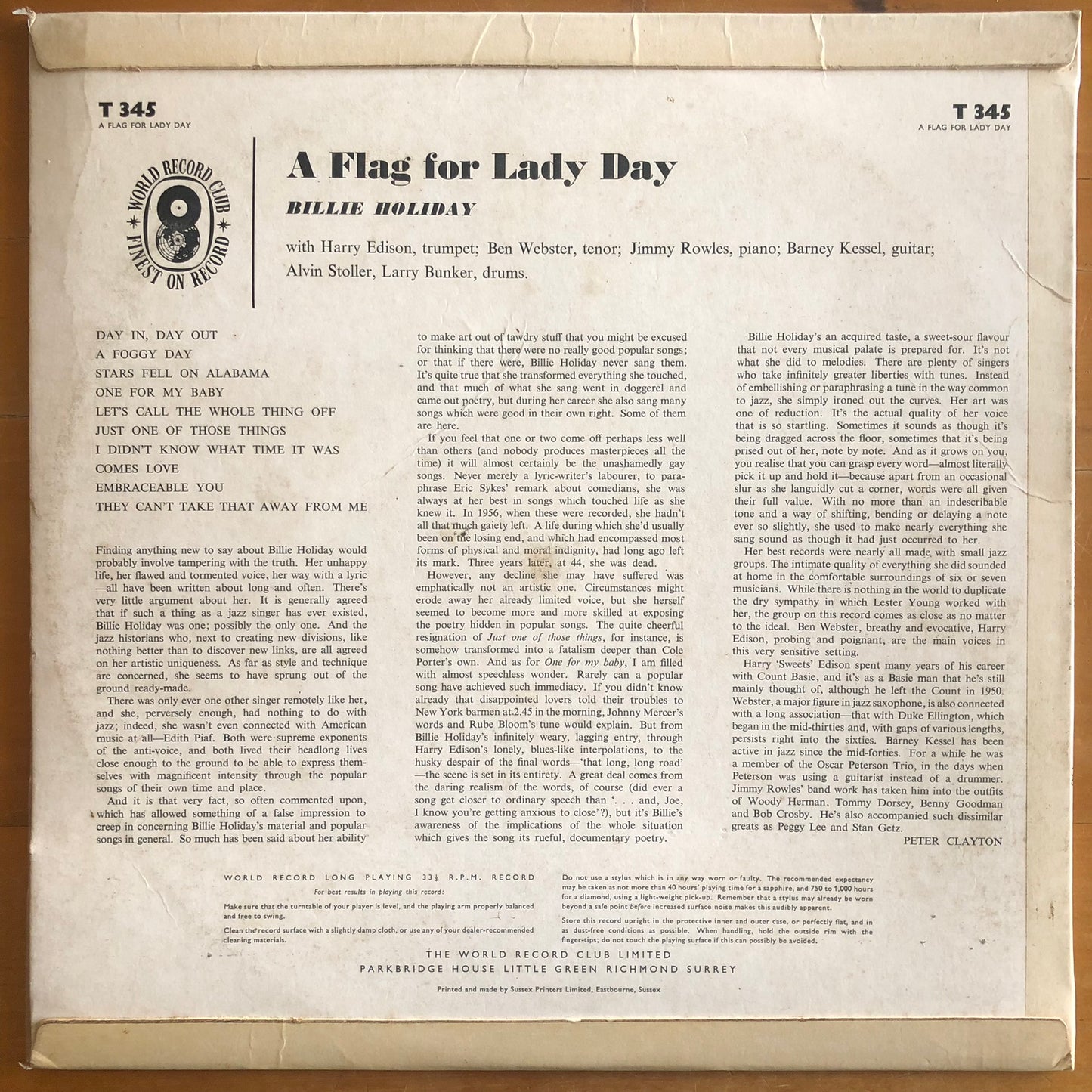 Billie Holiday - A Flag For Lady Day