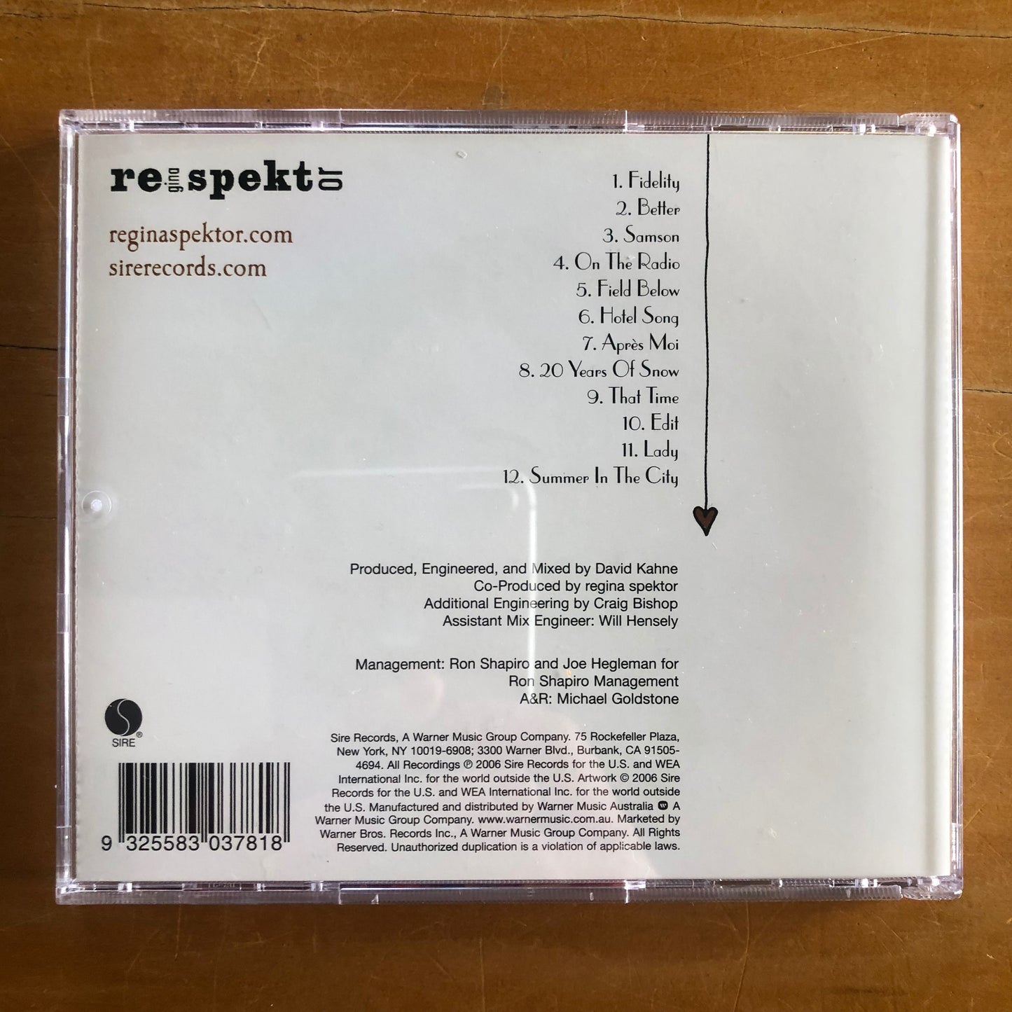 Regina Spekor - Begin To Hope (CD)