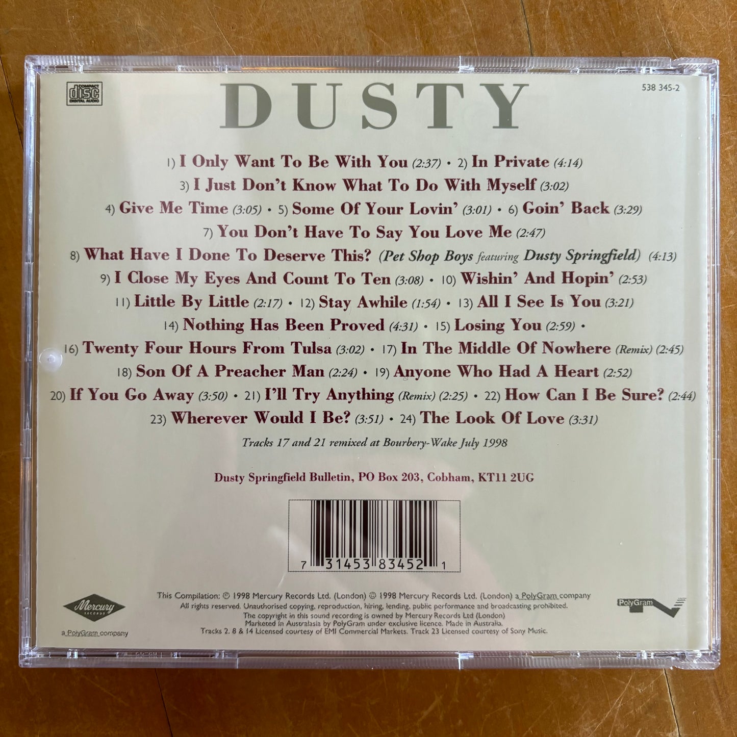 Dusty Springfield - Dusty: The Very Best Of Dusty Springfield (CD)