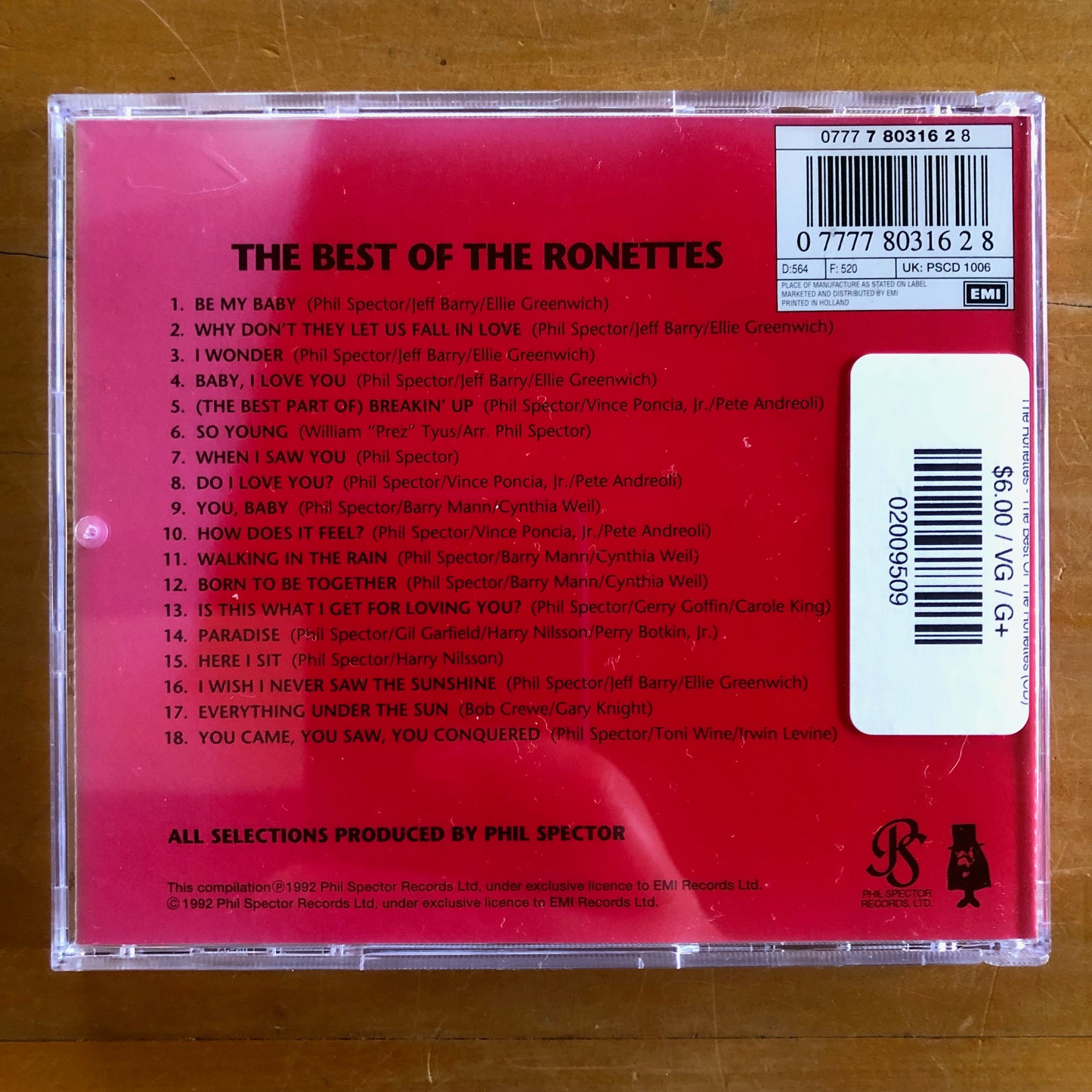 The Ronettes - The Best Of The Ronettes (CD)