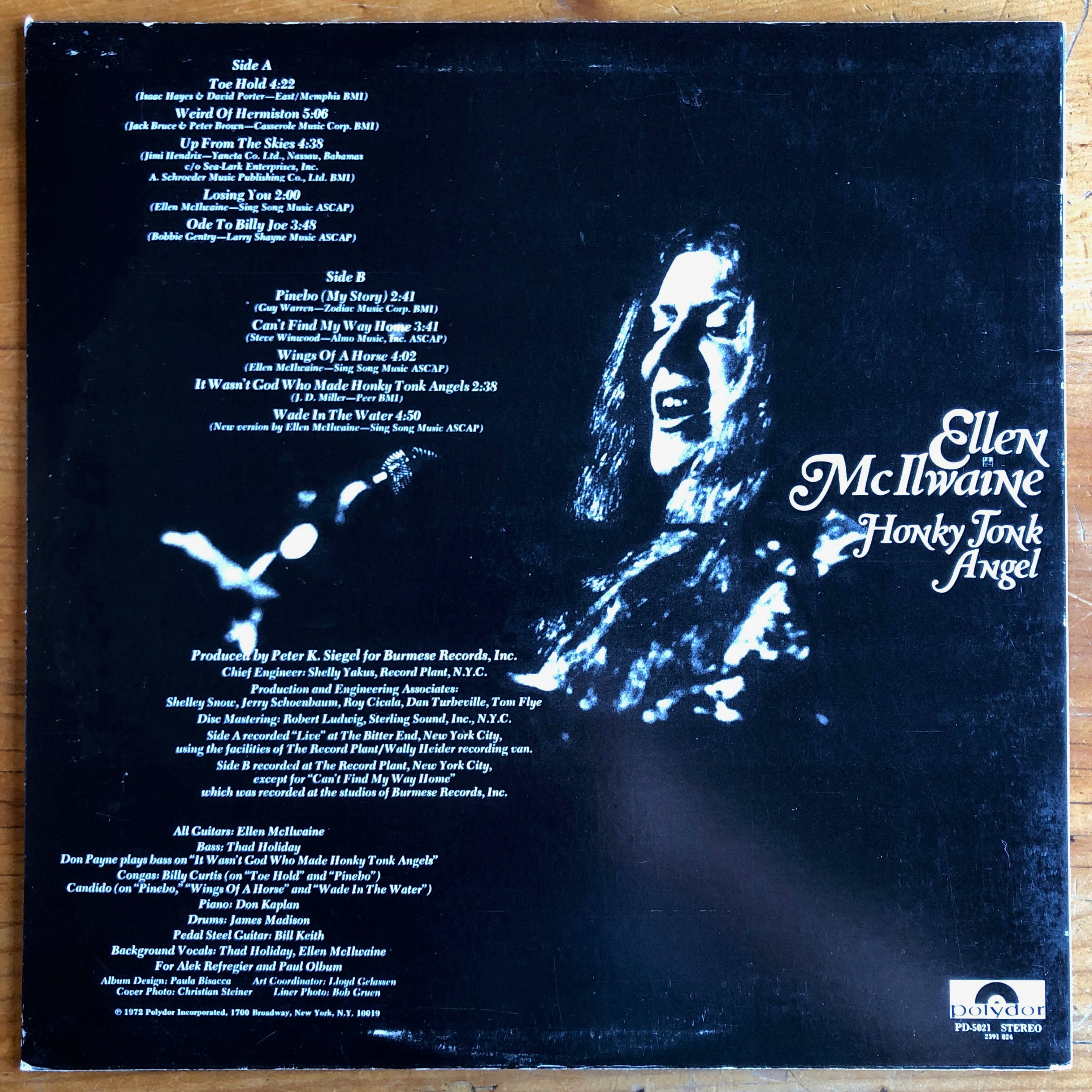 Ellen McIlwaine - Honky Tonk Angel – Suffragette Records