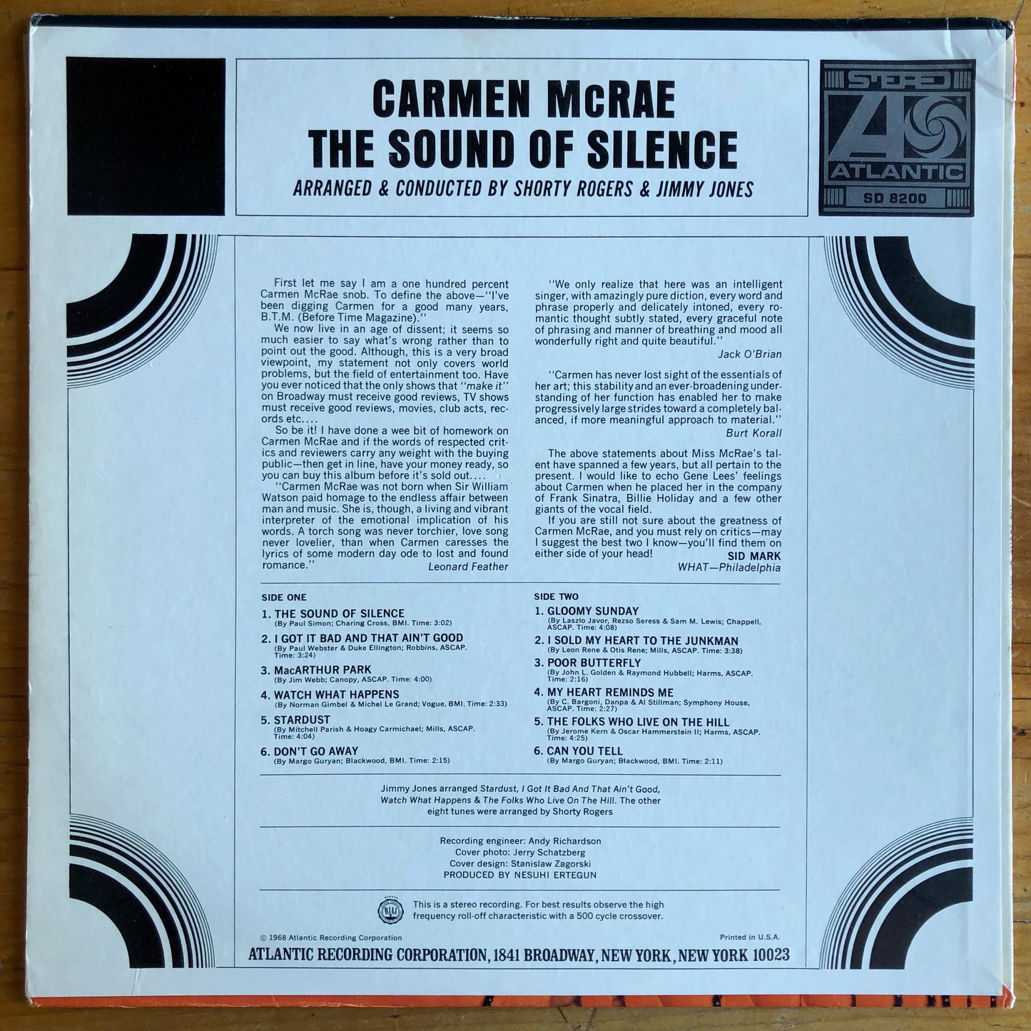 Carmen McRae - The Sound Of Silence