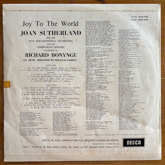 Joan Sutherland - Joy To The World