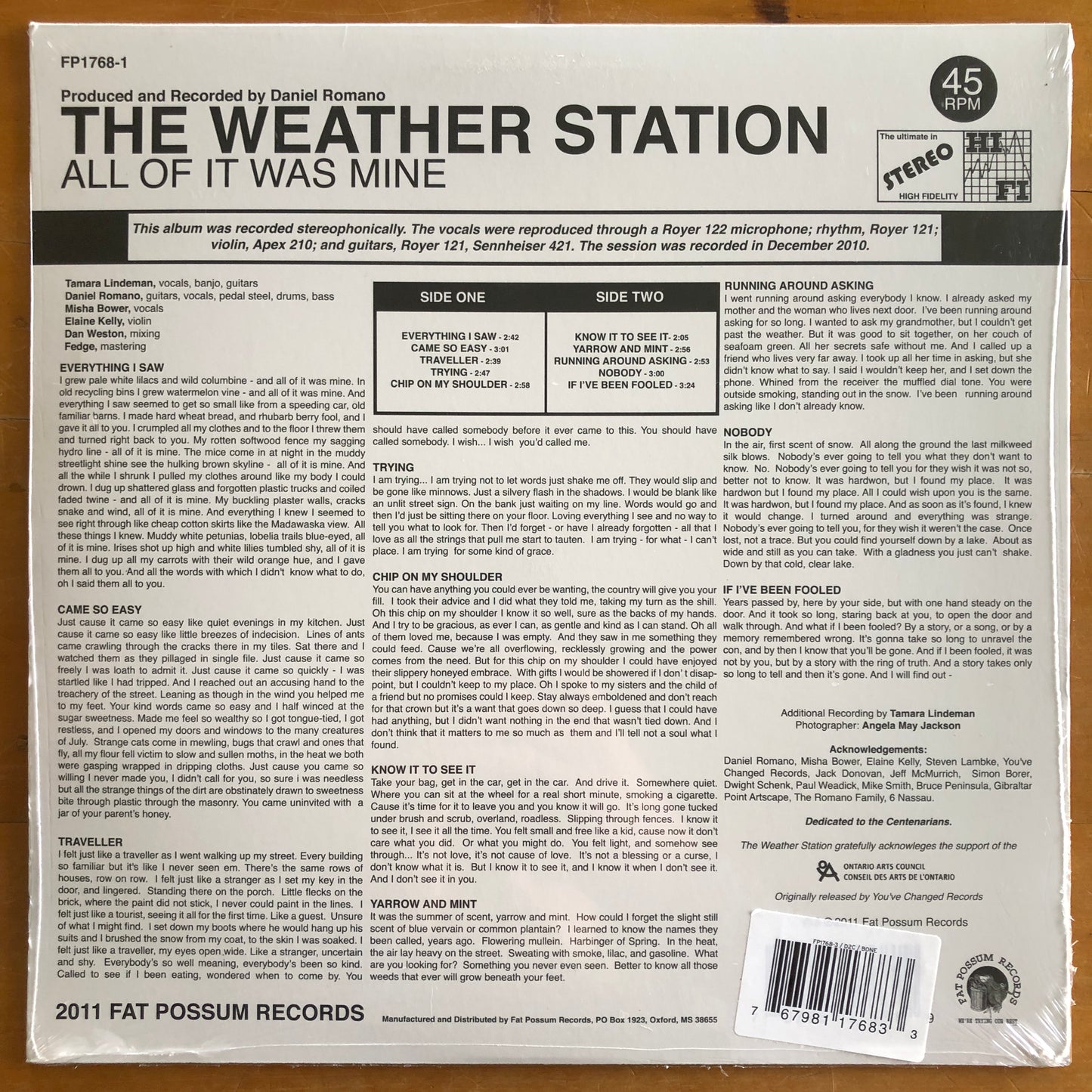 The Weather Station - All Of It Was Mine