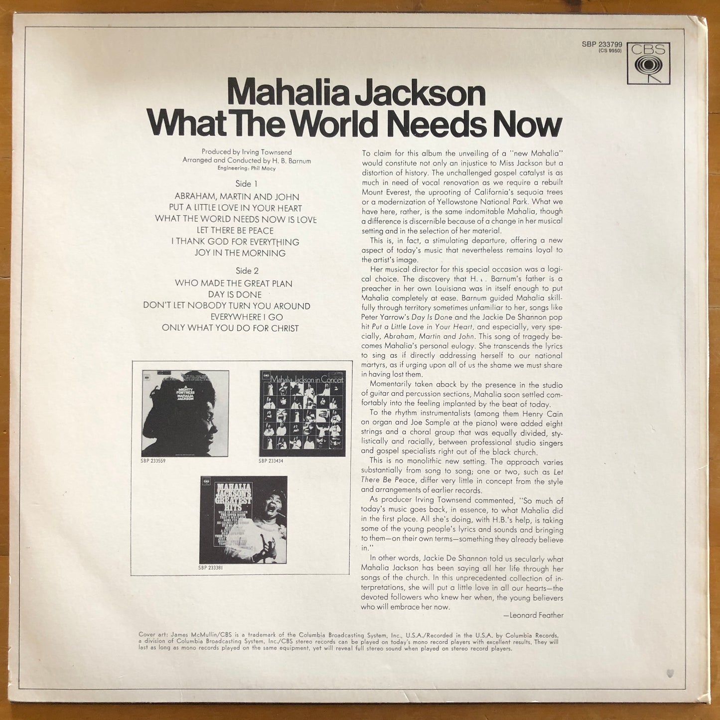 Mahalia Jackson - What The World Needs Now