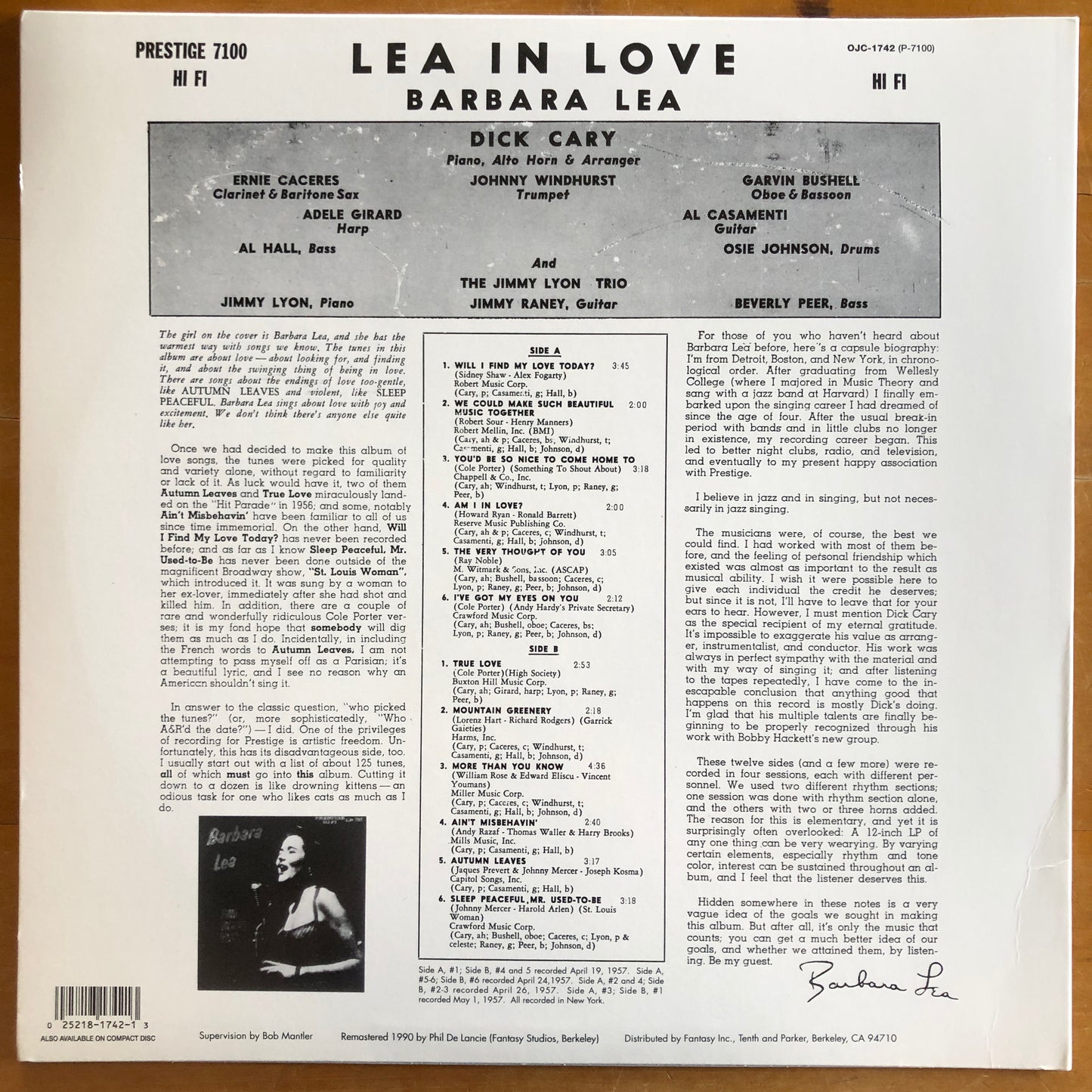 Barbara Lea - Lea In Love