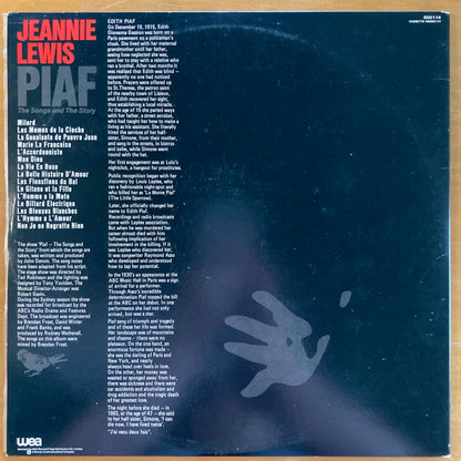 Jeannie Lewis - Piaf: The Songs And The Story