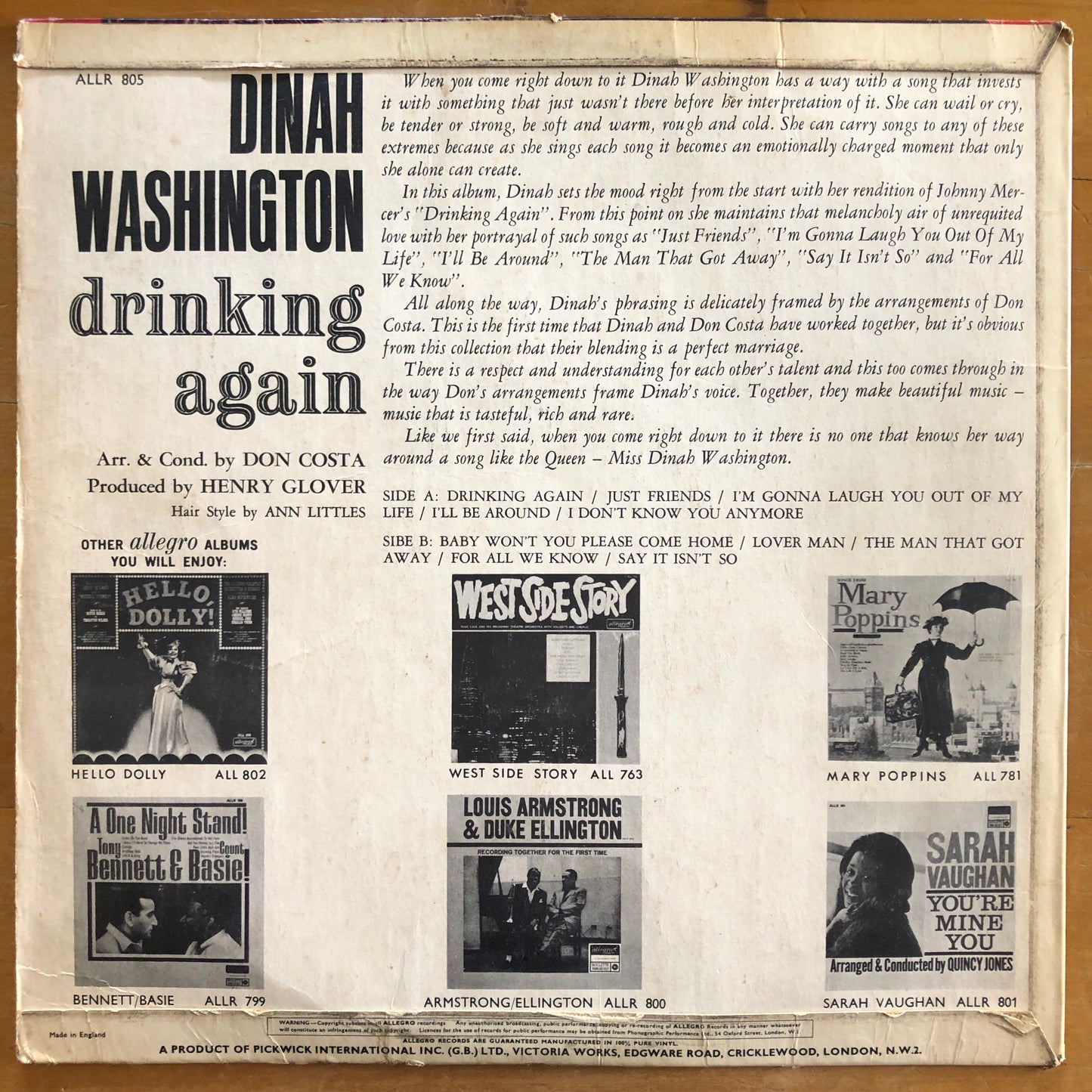 Dinah Washington - Drinking Again