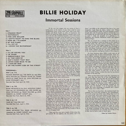 Billie Holiday - Immortal Sessions