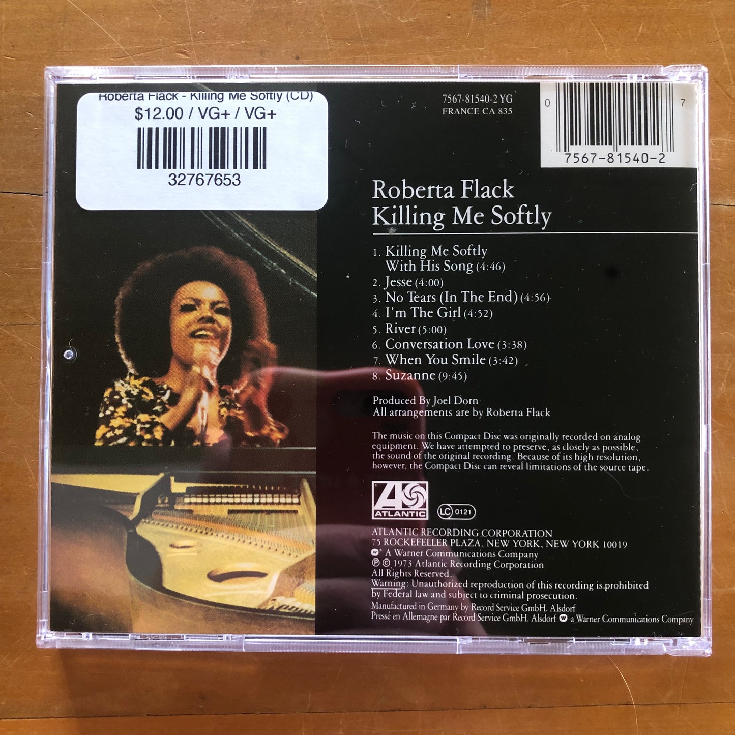 Roberta Flack - Killing Me Softly (CD)