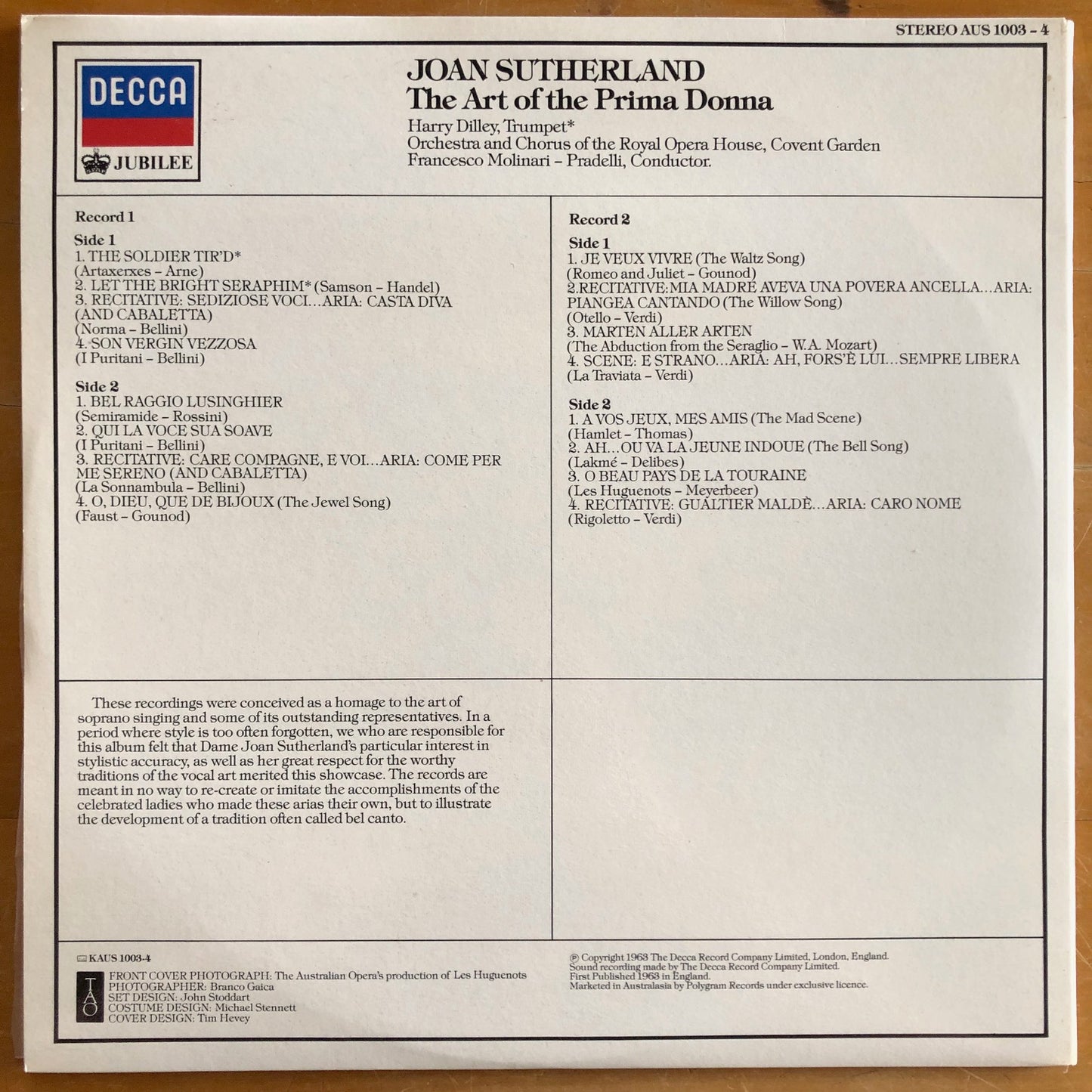 Joan Sutherland - The Art Of The Prima Donna (2xLP)