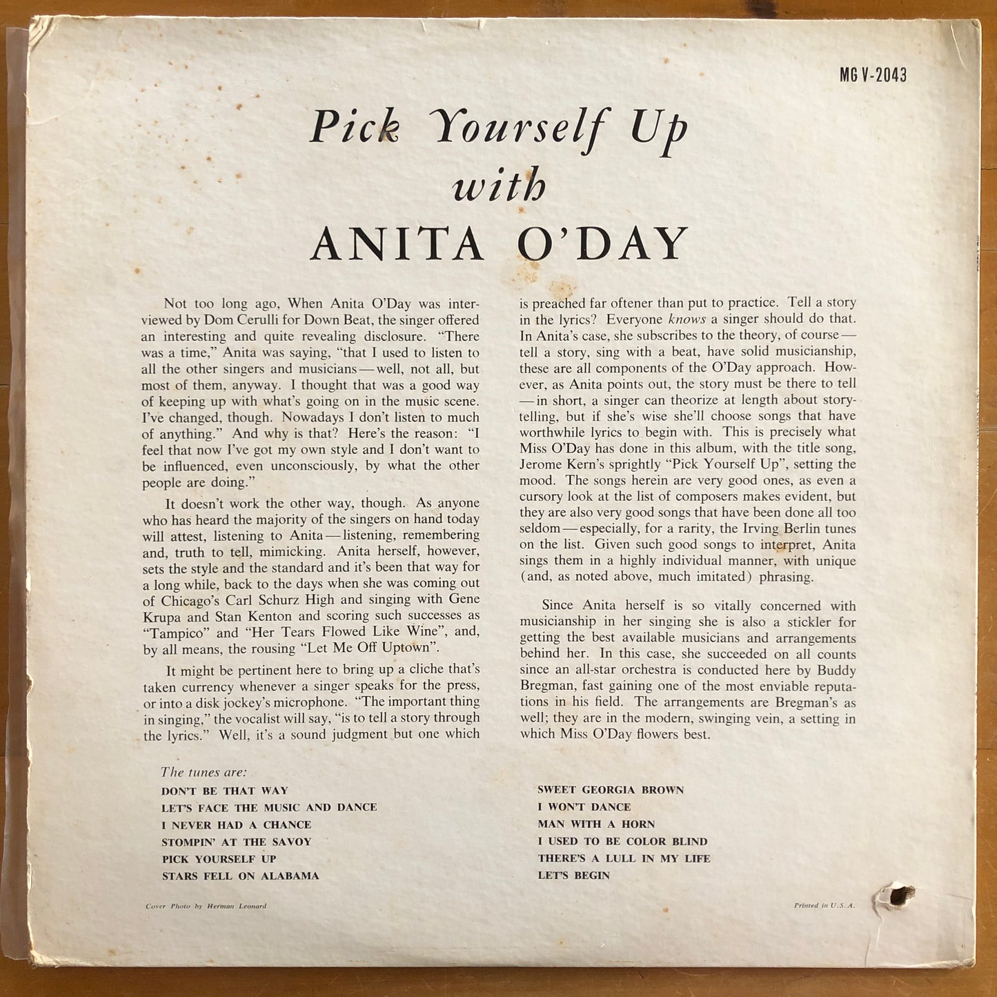 Anita O'Day - Pick Yourself Up