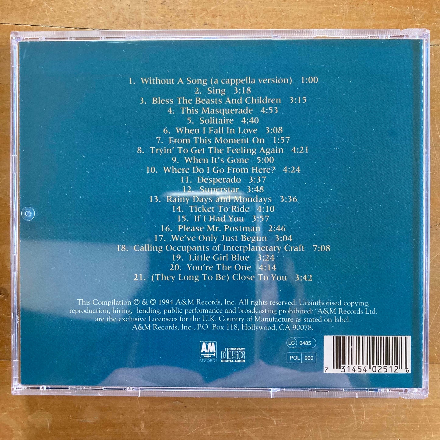 Carpenters - Interpretations: A 25th Anniversary Celebration (CD)