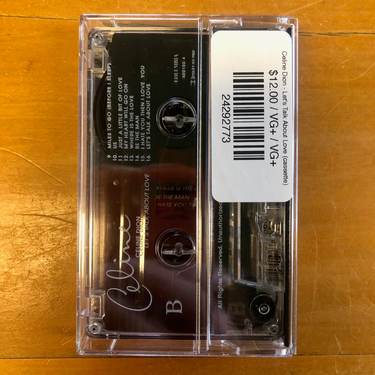 Celine Dion - Let's Talk About Love (cassette)