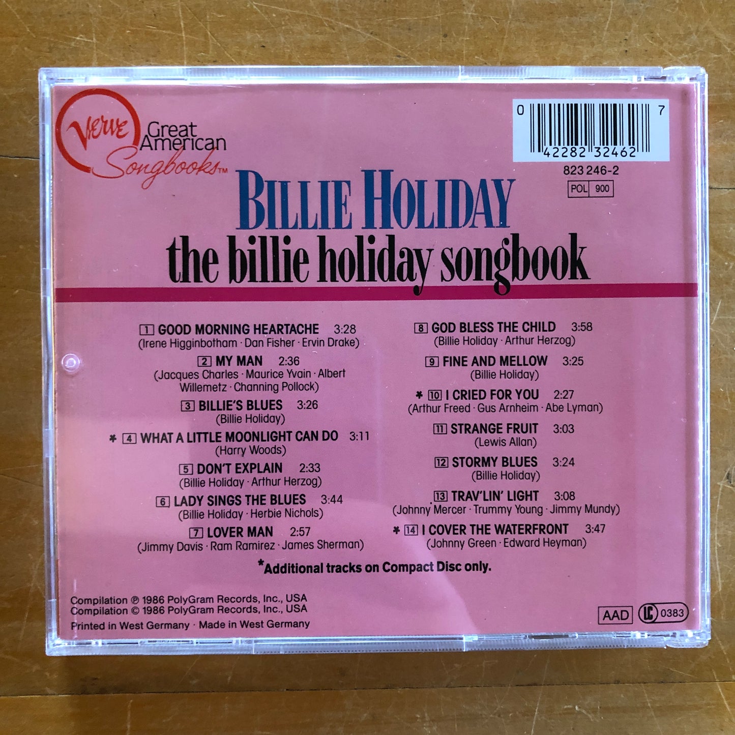 Billie Holiday - The Billie Holiday Songbook (CD)