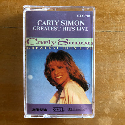 Carly Simon - Greatest Hits Live (cassette)