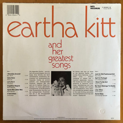 Eartha Kitt - Eartha Kitt And Her Greatest Songs