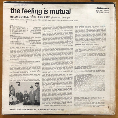 Helen Merrill - The Feeling Is Mutual