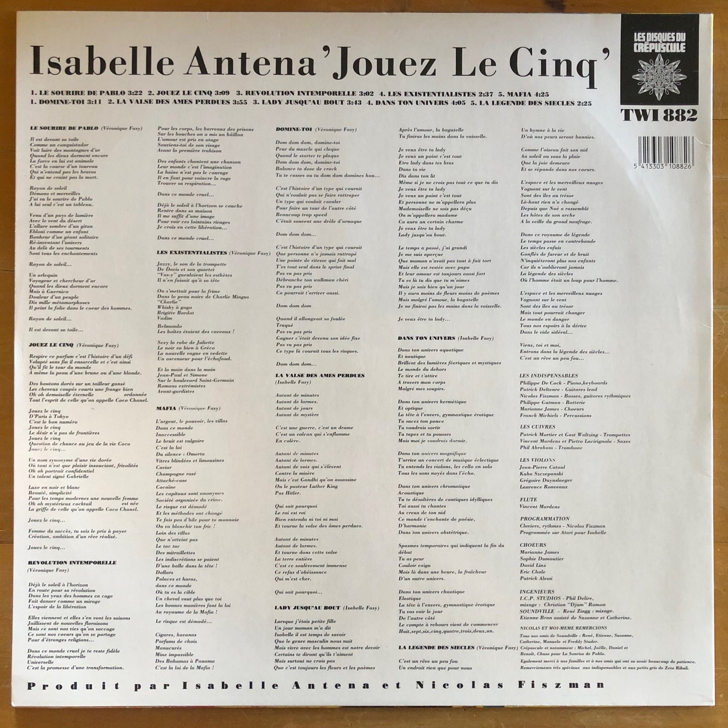 Isabelle Antena - Jouez la Cinq