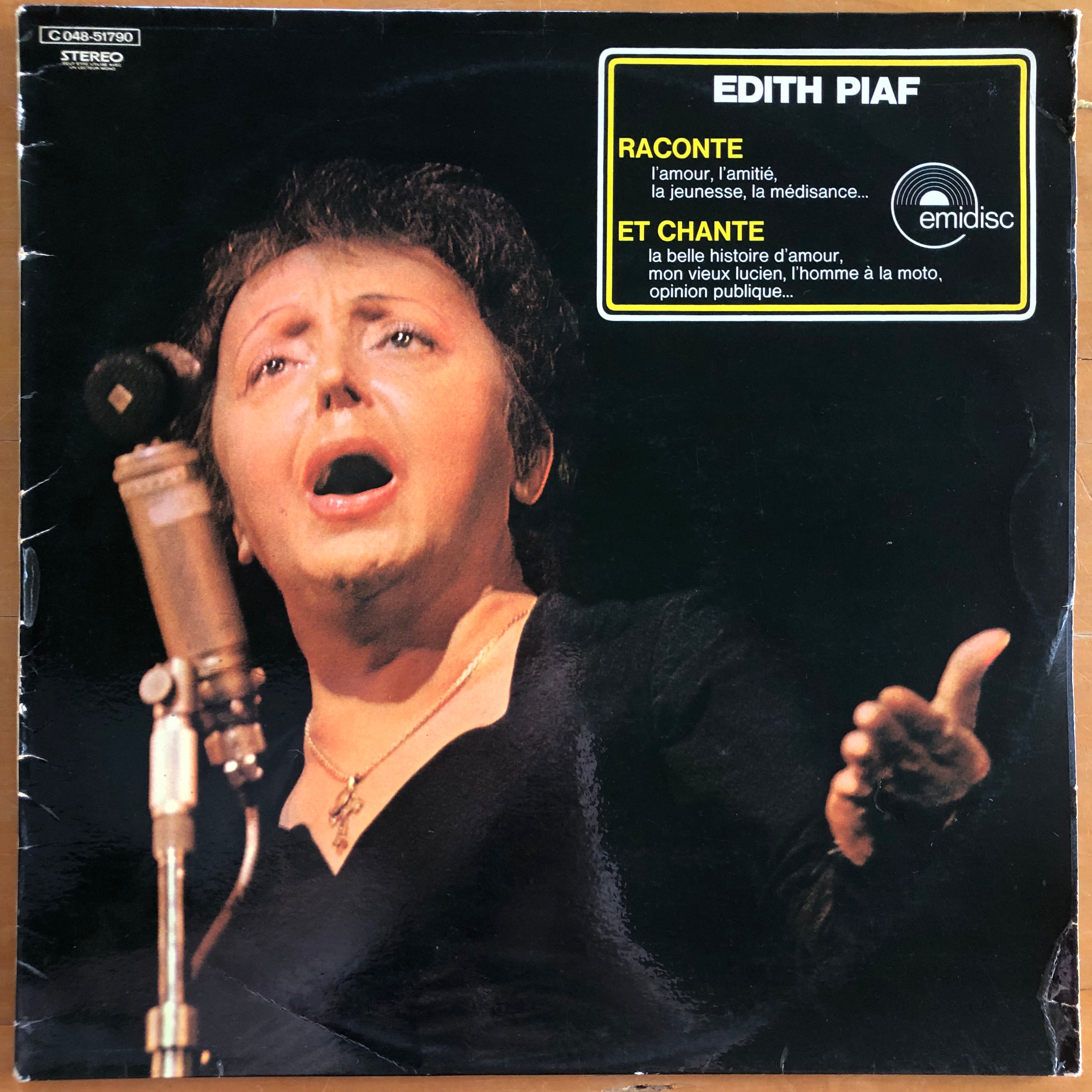 Edith Piaf - Raconte Et Chante – Suffragette Records