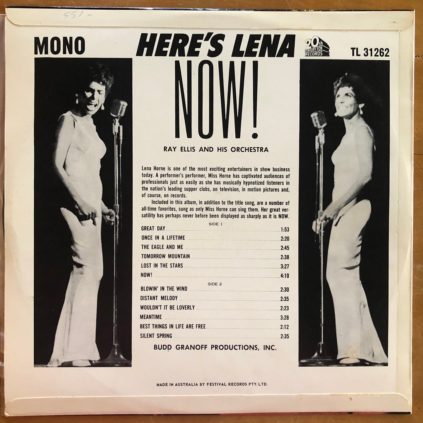 Lena Horne - Here's Lena Now!