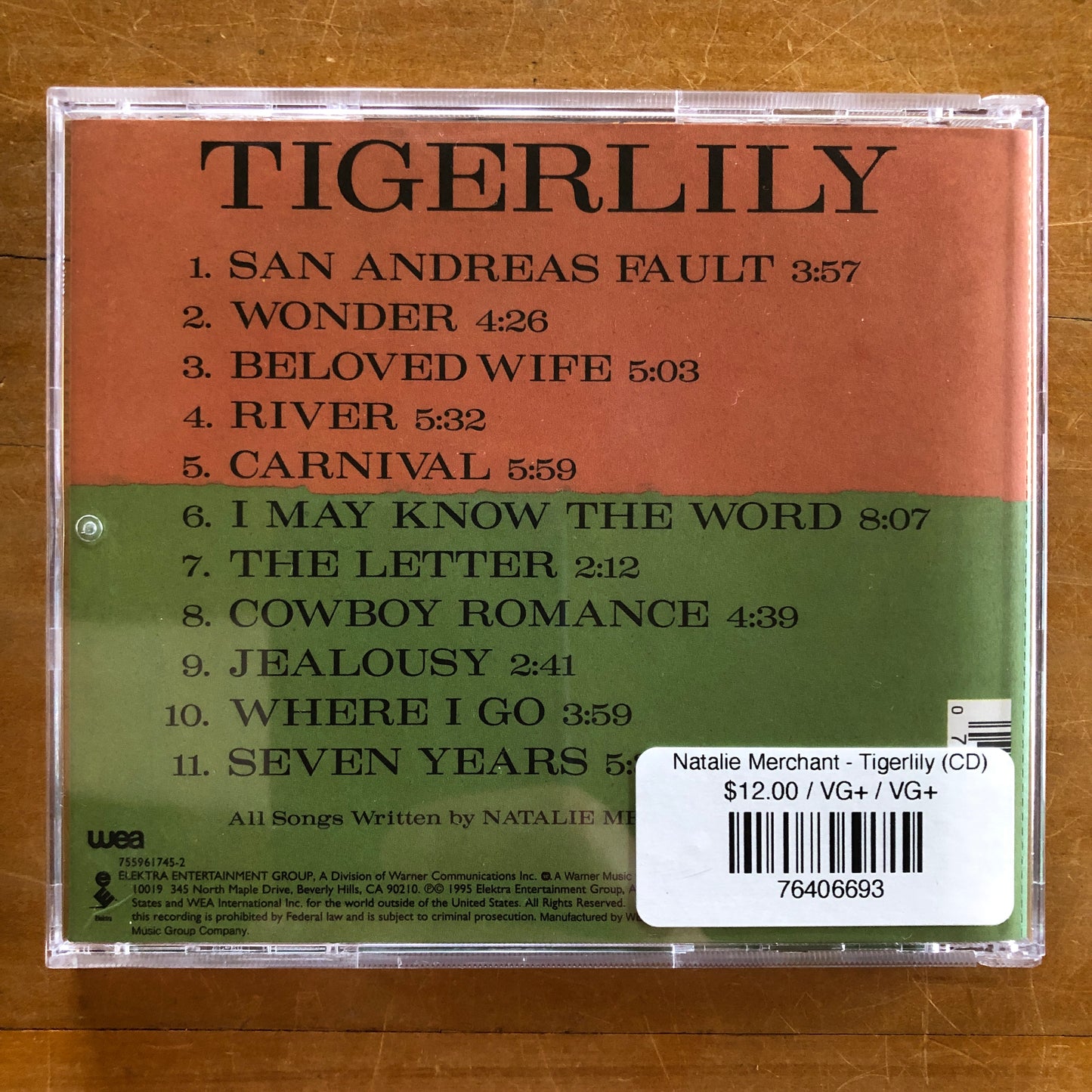 Natalie Merchant - Tigerlily (CD)