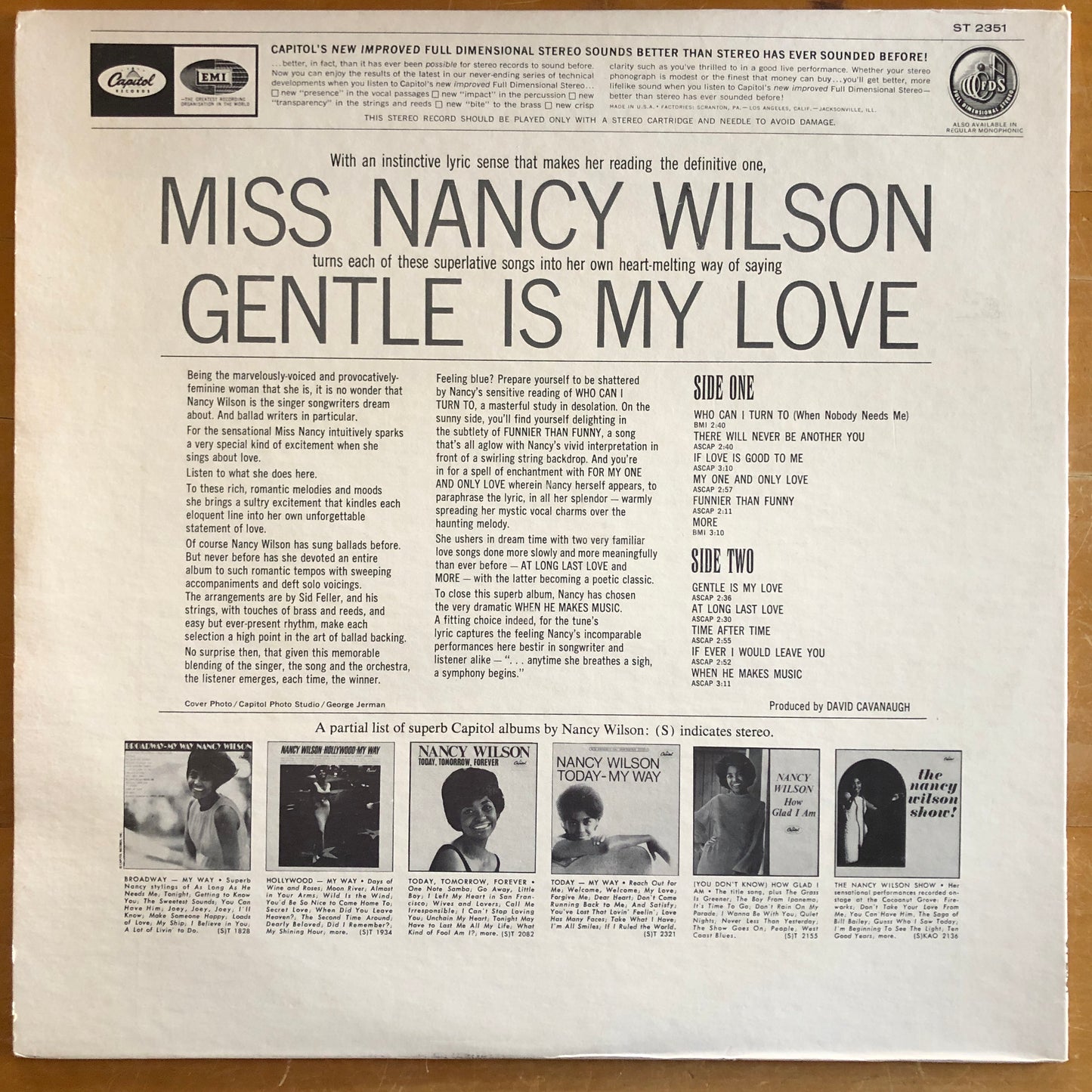 Nancy Wilson - Gentle Is My Love