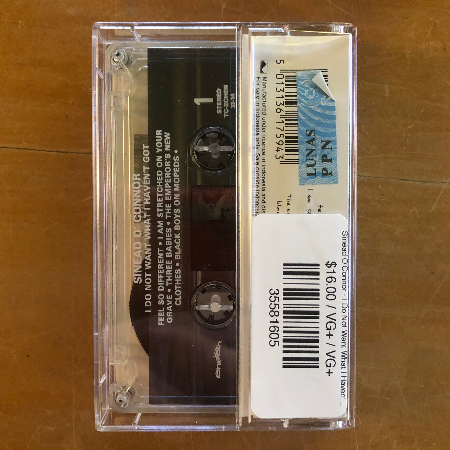 Sinéad O'Connor - I Do Not Want What I Haven't Got (cassette)