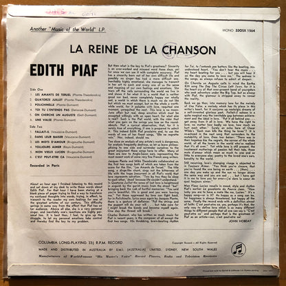 Edith Piaf - La Reine De La Chanson