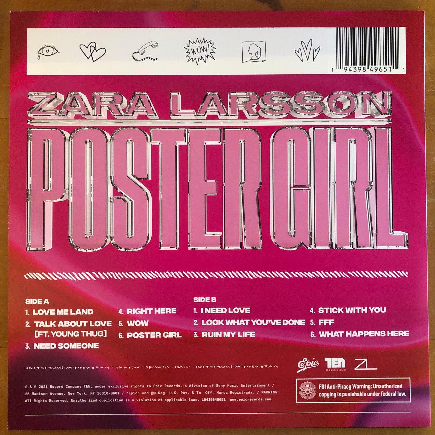 Zara Larsson - Poster Girl