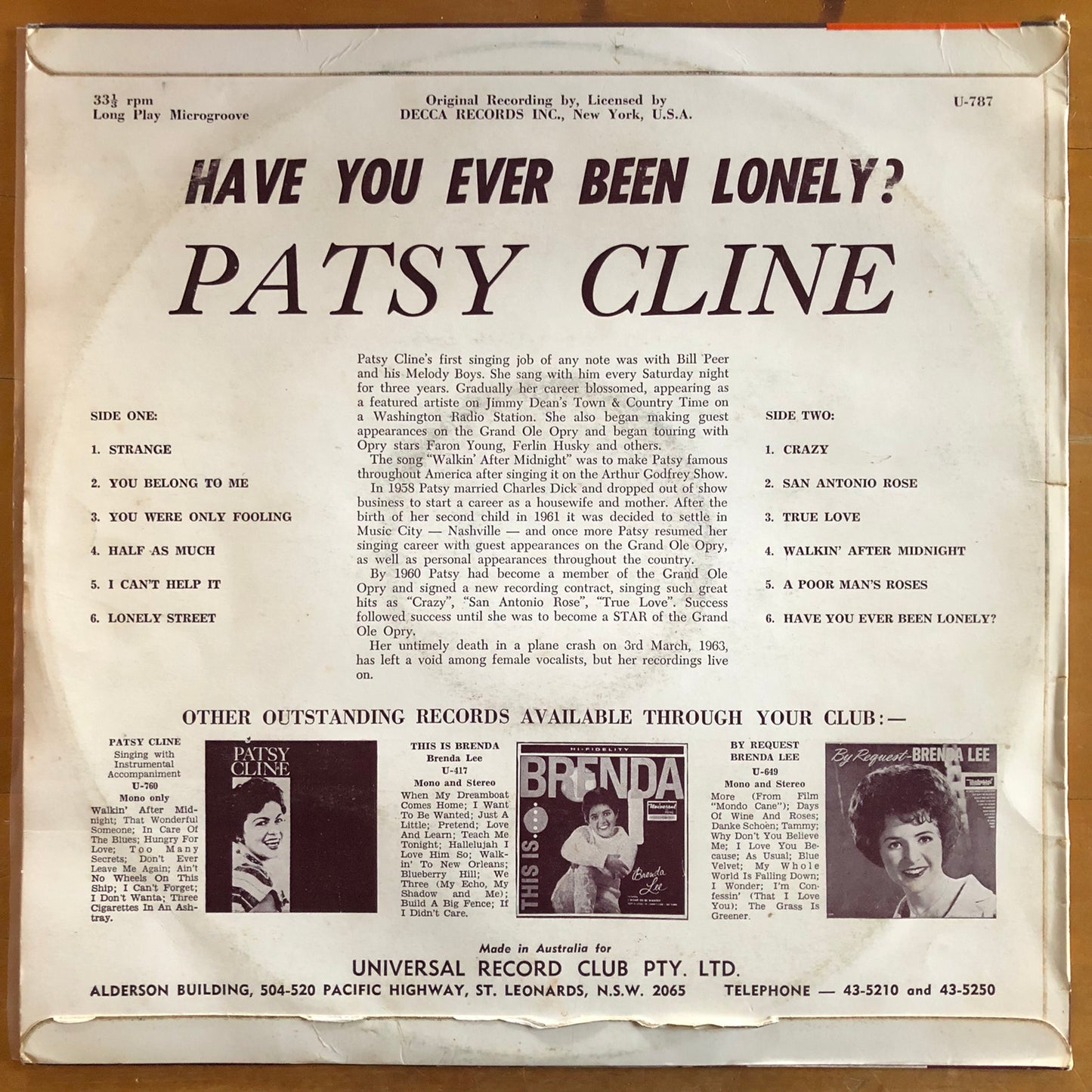 Pasty Cline - Have You Ever Been Lonely?