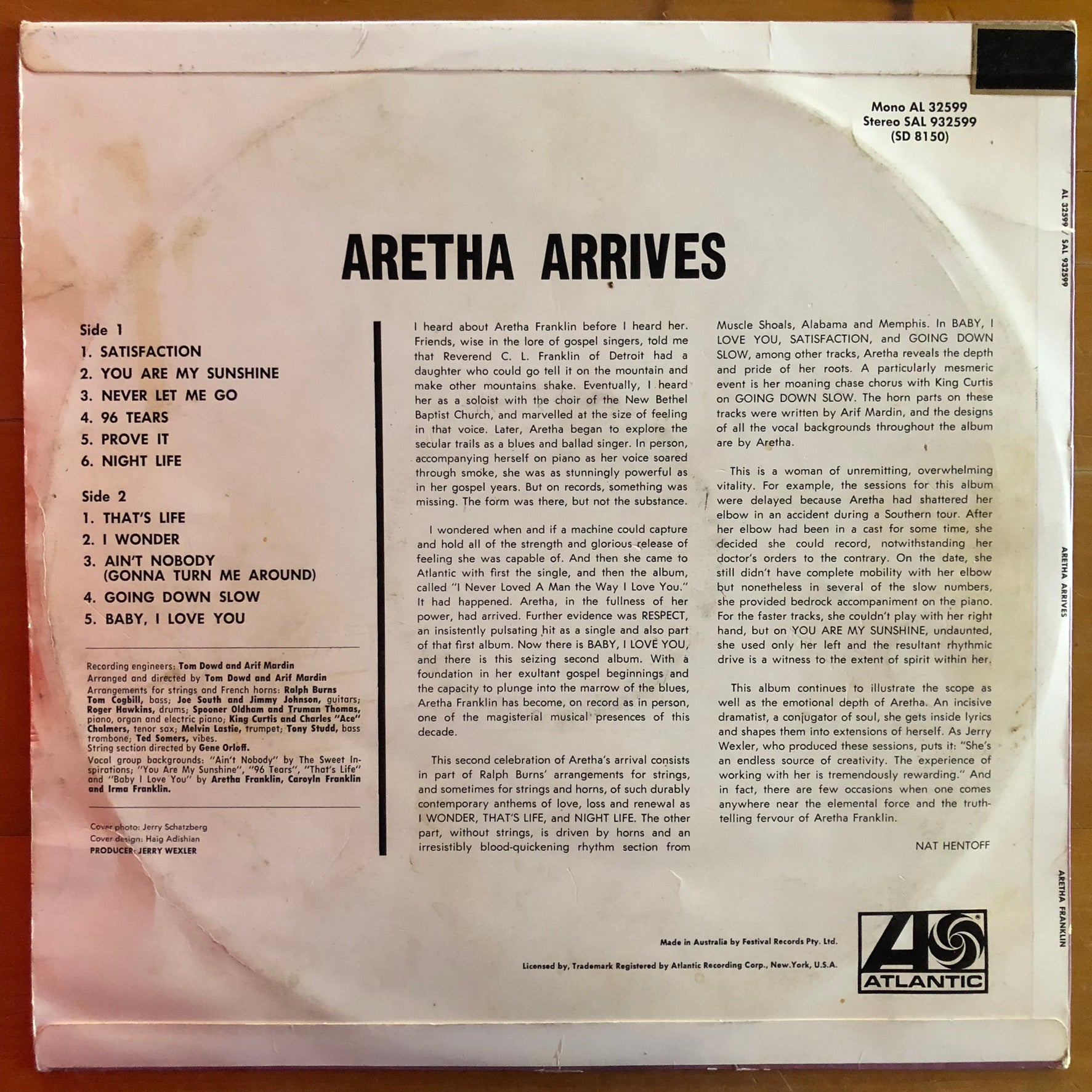 Aretha Franklin - Aretha Arrives – Suffragette Records