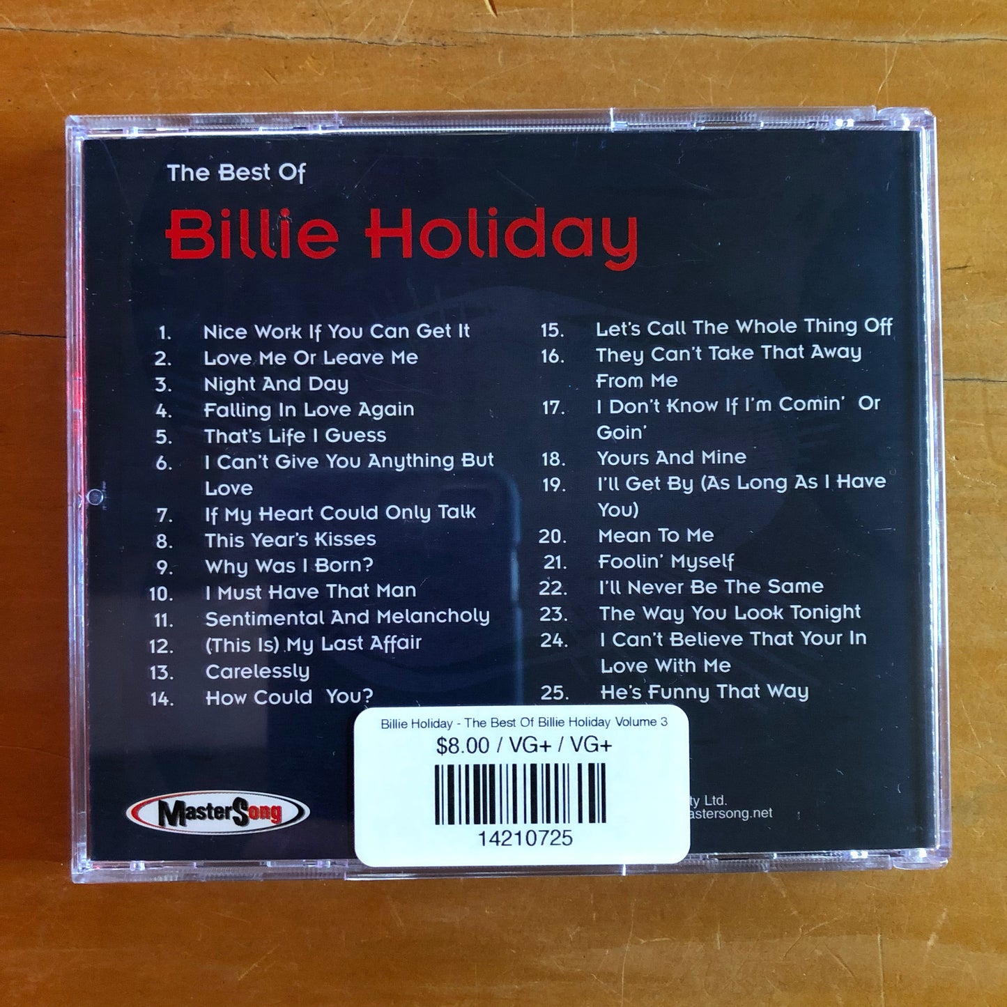 Billie Holiday - The Best Of Billie Holiday Volume 3