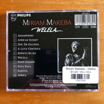 Miriam Makeba - Welela (CD)