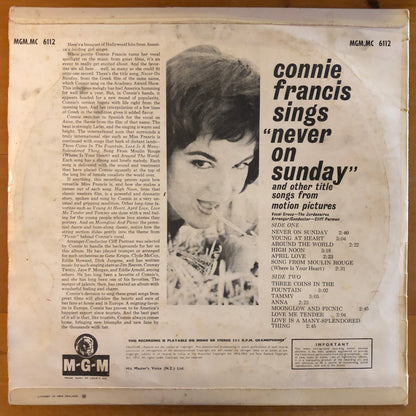 Connie Francis - Connie Francis Sings "Never On A Sunday"