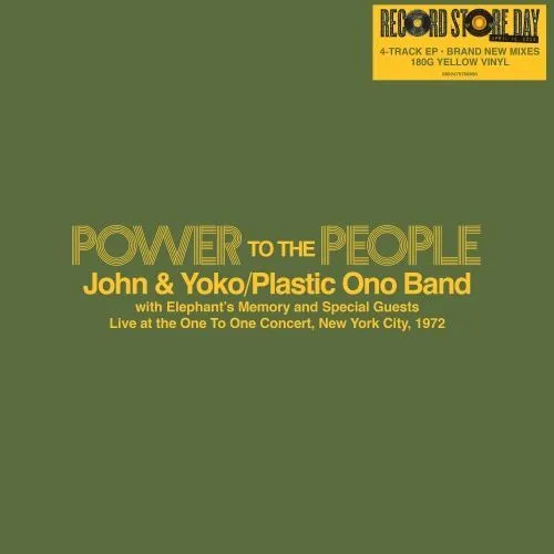 John & Yoko, The Plastic Ono Band - Power To The People: Live at the One To One Concert, New York City, 1972 (12" EP)