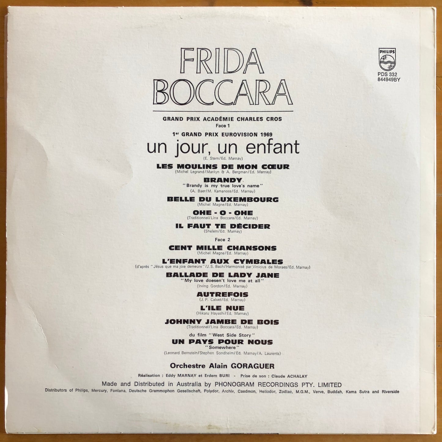 Frida Boccara - Un Jour, Un Enfant