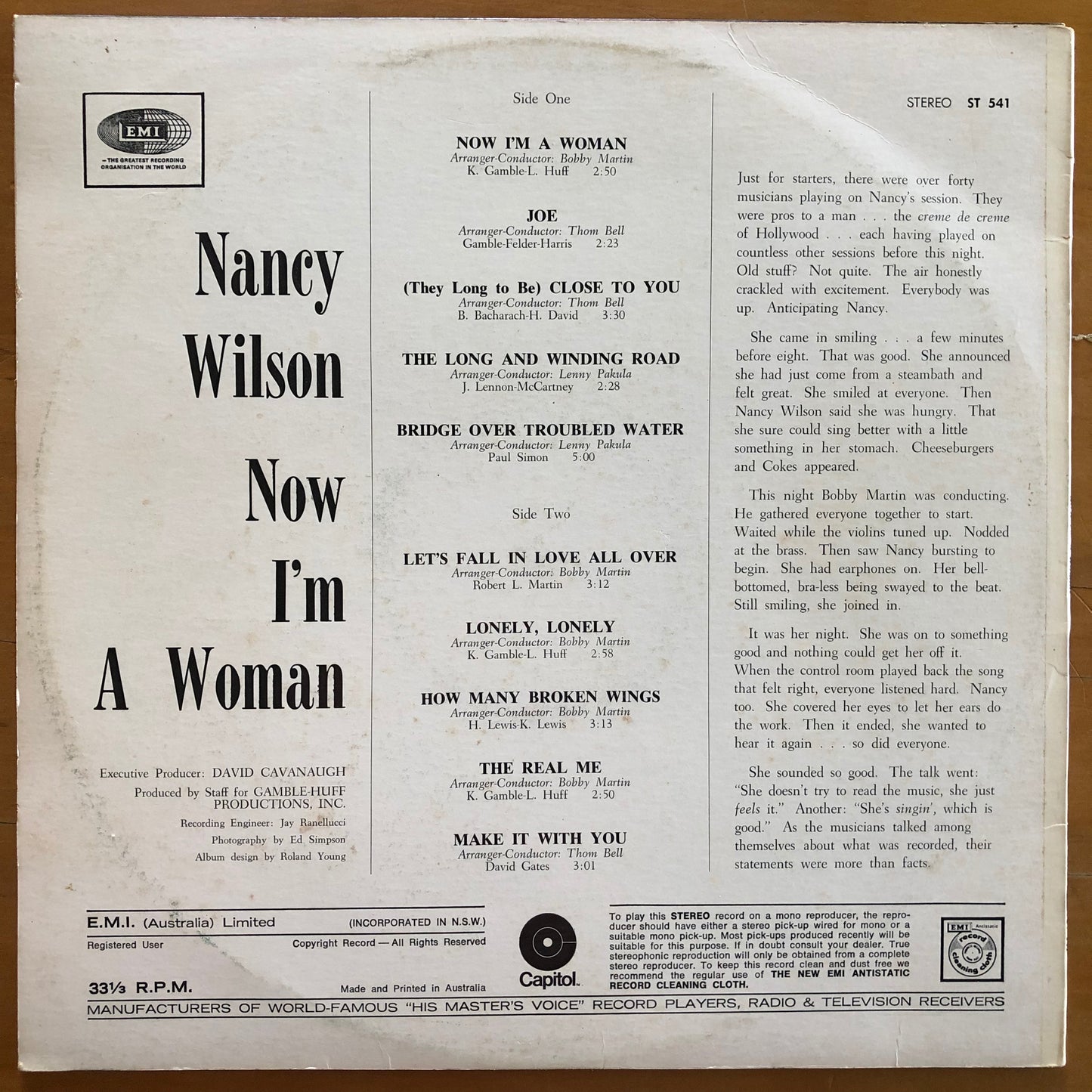 Nancy Wilson - Now I'm A Woman