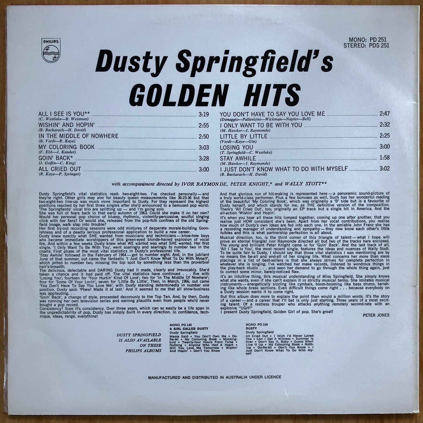 Dusty Springfield - Golden Hits