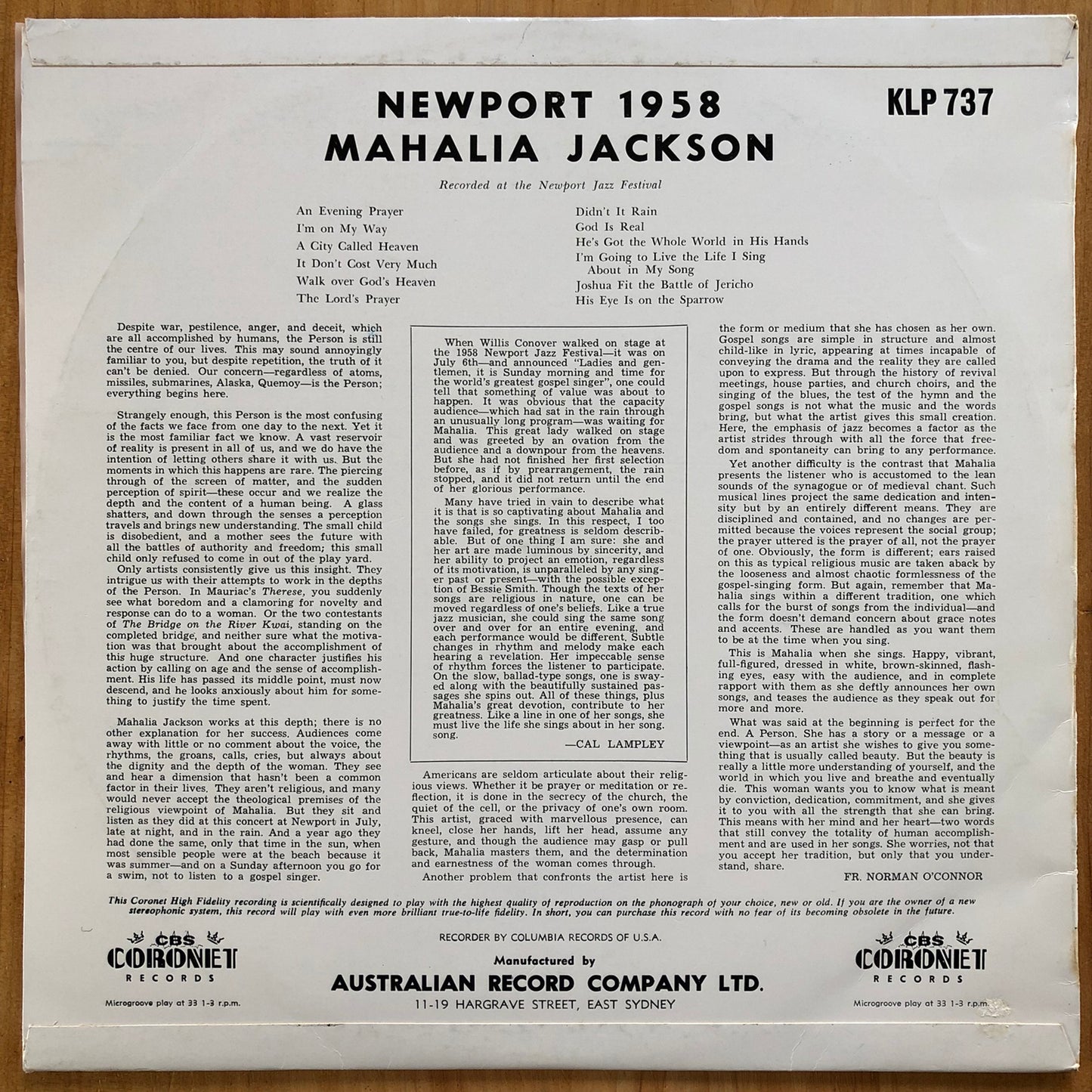 Mahalia Jackson - Newport 1958