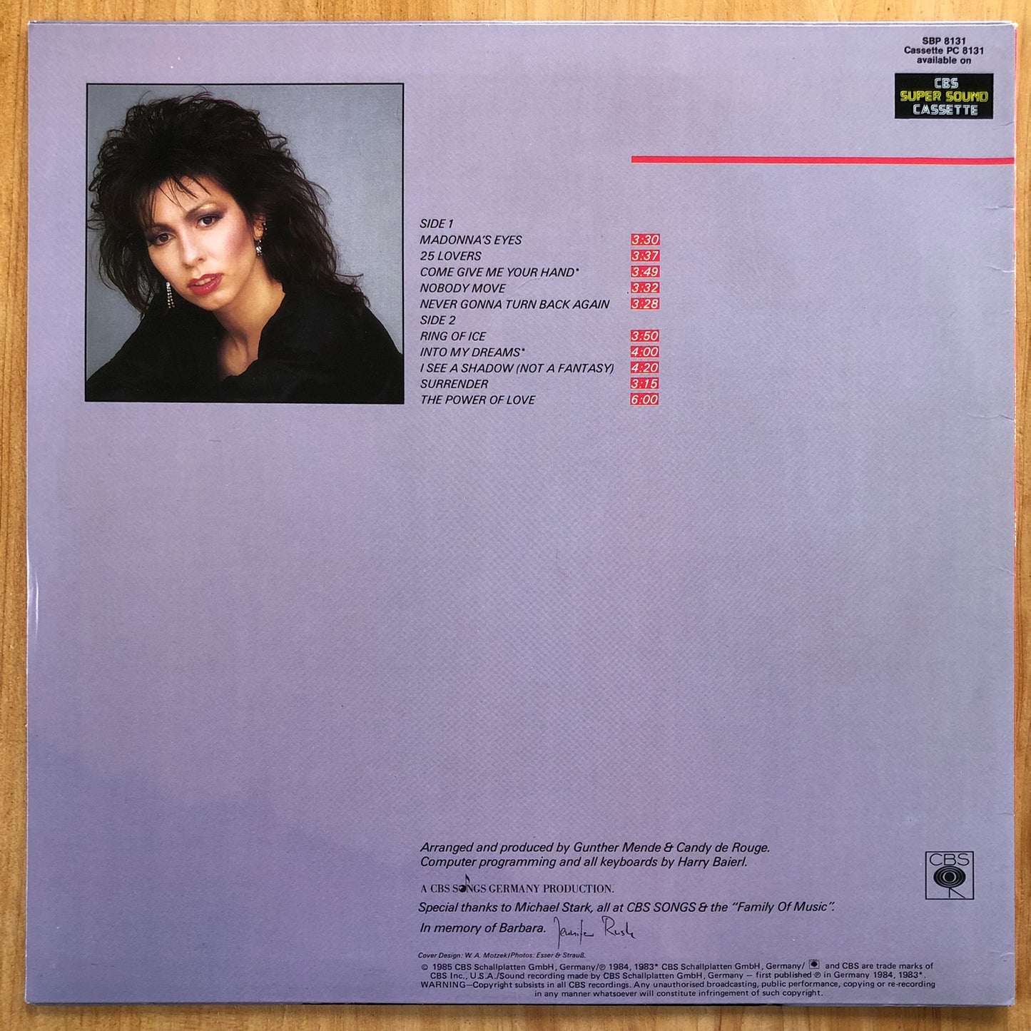 Jennifer Rush - self-titled