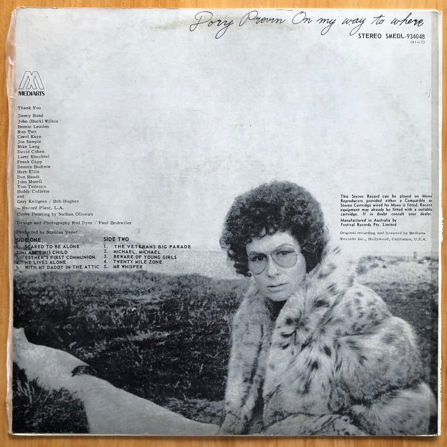 Dory Previn - On My Way To Where