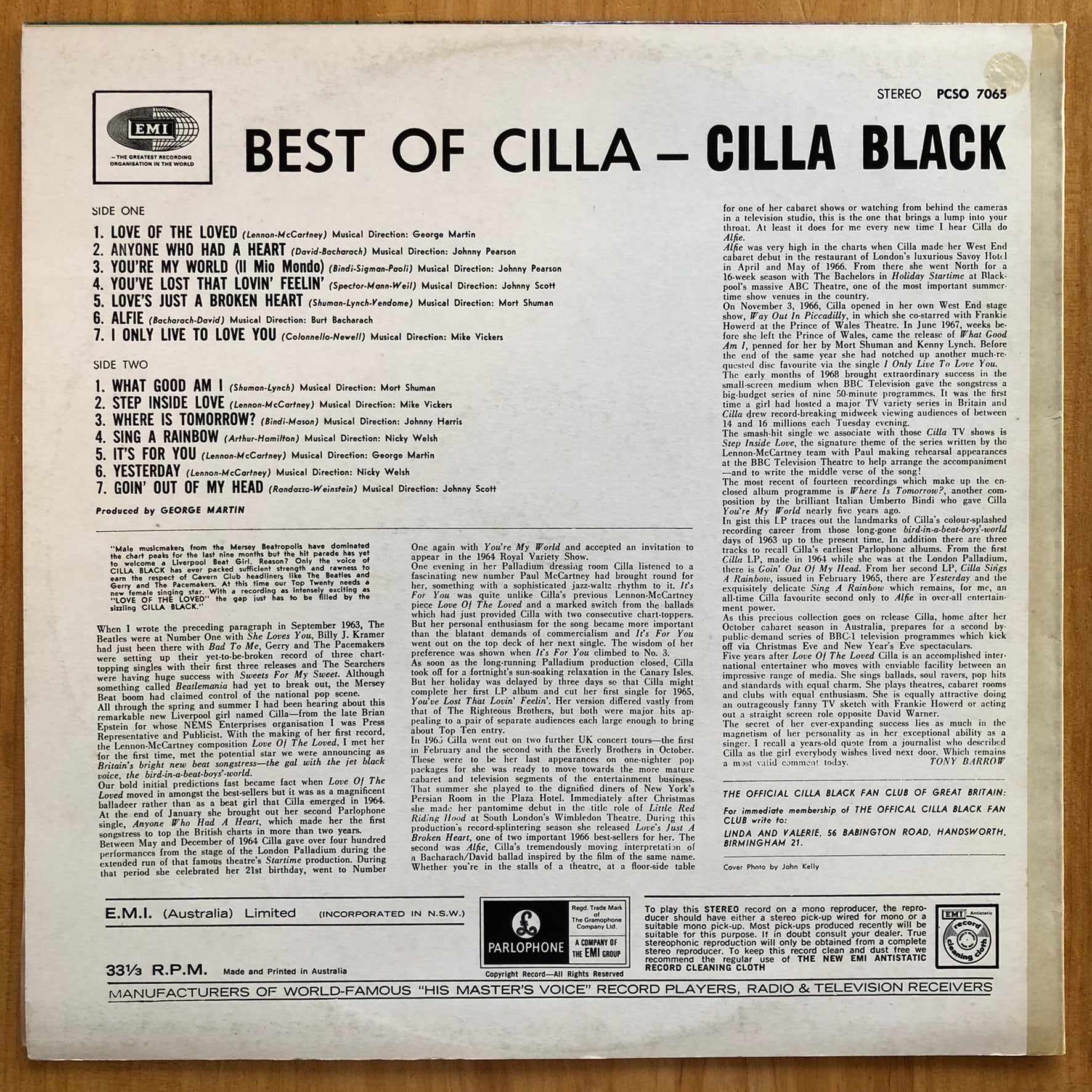 Cilla Black - The Best Of... – Suffragette Records