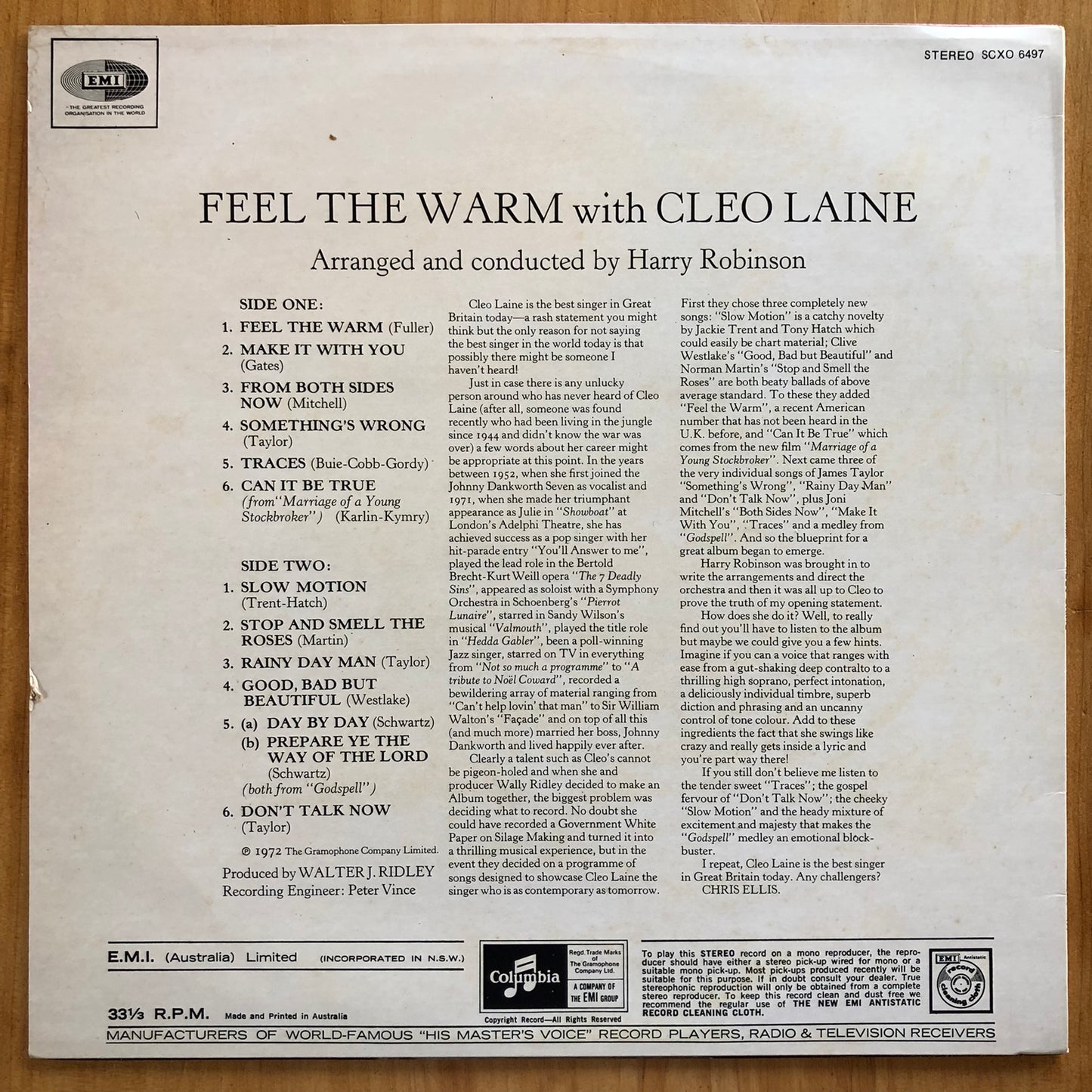 Cleo Laine - Feel The Warm